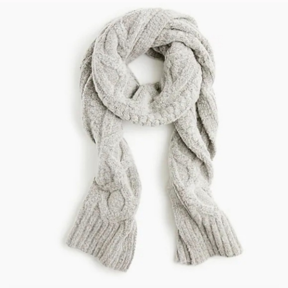 J. Crew Loopy Stitch Oversized Cable Knit Scarf
